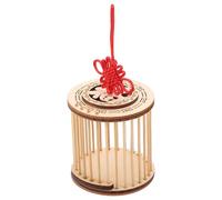 KHBUAB Jaula para Insectos y Grillos, Jaula de Madera Circular para Cría y Transporte de Mascotas Pequeñas en Casa