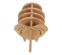 KHBUAB Juego de 1 Set de Alfombrillas de Bambú para Ollas Calientes, Aislante Térmico y Protector Antideslizante para Mesa de Cocina en Hogar