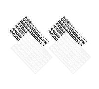 KHBUAB Juego de Pegatinas Termoadhesivas de Letras para Ropa Diy, Vinilo Pu Negro y Blanco, Resistentes al Calor, Ideales para Camisetas y Planchas Domésticas