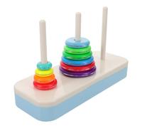KHBUAB Juego Educativo de Torre Apiladora de 10 Pisos de Plástico, Desarrollo Intelectual y Aprendizaje Lógico en Competencias y Juegos en Casa
