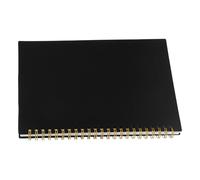 KHBUAB Libro de Registro de Inventario Cubierta de Pp Negro con Páginas en Blanco y Líneas Horizontales Diseño Elegante para Empresas para Oficinas y Hogares