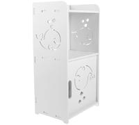 KHBUAB Mesita Auxiliar para Dormitorio Diseño Hueco y Almacenamiento, Mesa de Noche para Decoración del Hogar Pequeño