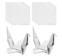 KHBUAB Papel de Origami Papel Delicado Cuadrado Plateado para Manualidades Fácil de Usar y Adecuado para Cortar y Pegar para Bricolaje en Proyectos Creativos