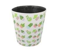 KHBUAB Papelera de Estilo Retro de 10l Diseño Europeo, Gran Capacidad y Material Pu, Adecuado para Espacio en Casa Diseño Simple y Lavable
