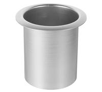 KHBUAB Portavasos Metálico para Sillón Reclinable H103, Acero Inoxidable Plateado, Soporte Estable para Bebidas en Sofá y Coche, Inserto de Manija, Accesorio para Muebles de Hogar