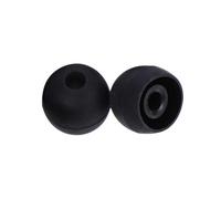 KHBUAB Tapones de Silicona Negros de 13mm para Auriculares Intrauditivos 10 Cancelación de Ruido y Aislamiento Acústico para Uso Diario