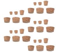 KHBUAB Tapones Sellado Seguro y Durabilidad de Corcho Cónicos 30 de Madera para Botellas de Vino y Cerveza Adecuado para Proyectos de Manualidades y Bricolaje