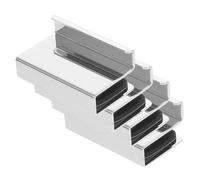 KHBUAB Tirador para Puerta de Vidrio de 4-6 MM Manija de Clip Cromada Juego de 4 Piezas para Gabinetes y Vitrinas Diseño Rápido para Instalación en Puertas de Acrílico Color Aleatorio