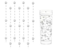 KHDULQ 18 Piezas de Perlas Flotantes Velas Decorativas Velas Navideñas Perlas Flotantes Jarron Para Jarrón Relleno de Botellas de Agua, Boda, Decoración de Centro de Mesa (1,2 M)