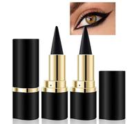 KHDULQ 2 Piezas Delineador de Ojos Mate de Secado Rápido,Gris Eyeliner de Larga Duración,Sensitive Fine Liner a Prueba,Lápiz Delineador de Ojos de Gel Crear (negro)