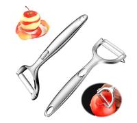 KHDULQ Pelador Patatas,Verduras de Pelapatatas Tomates Pela Pepino Multipelador Patata,15,5 X 6 cm Para Serrado Frutas Multifuncional Fruta Verdura Cocina Manual Giratorio