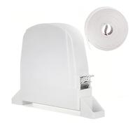 KHDULQ Recogedor Persiana,Cuerda Persiana Enrollable Cinta Mini metros Abatible Cinta Persiana Recogedor 180°Girar Enrollador Persiana Embellecedor Cinta Persiana-Blanco(4mm/5m)
