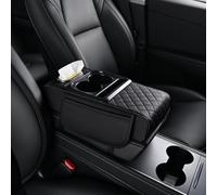 KHDWOB Alfombrilla Reposabrazos Coche para Nissan Dayz Roox/Gloria Cedric/GTR GT-R, Funda Consola Central en Cuero PU Antideslizante, Protector Duradero y Fácil de Limpiar,C