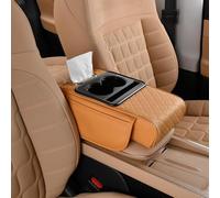 KHDWOB Alfombrilla Reposabrazos Coche para Nissan Dayz Roox/Gloria Cedric/GTR GT-R, Funda Consola Central en Cuero PU Antideslizante, Protector Duradero y Fácil de Limpiar,A