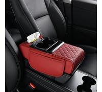 KHDWOB Alfombrilla Reposabrazos Coche para Toyota Auris Blade Avalon Avensis Aygo Brevis, Funda Consola Central en Cuero PU Antideslizante, Protector Duradero y Fácil de Limpiar,E