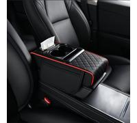 KHDWOB Alfombrilla Reposabrazos Coche para Toyota Auris Blade Avalon Avensis Aygo Brevis, Funda Consola Central en Cuero PU Antideslizante, Protector Duradero y Fácil de Limpiar,C
