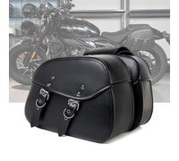 KHDWOB Alforjas Moto para Ducati Scrambler Full Throttle 2015-2023, Bolsa Lateral Moto Vintage - Impermeable De Cuero PU con Cierre Rápido Correas Ajustables Bolsa De Herramientas,C