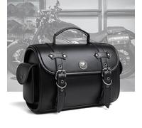 KHDWOB Alforjas Moto para Ducati Scrambler Full Throttle 2015-2023, Bolsa Lateral Moto Vintage - Impermeable De Cuero PU con Cierre Rápido Correas Ajustables Bolsa De Herramientas,A/Small
