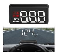 KHDWOB Head Up Display Auto Hud para VW Arteon Shooting Brake/R 2000-2023 2024-pr, Proyector HUD Coche Velocímetro Digital Alertas De Velocidad Reloj Temperatura Agua Coche OBD2 GPS,A