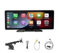 KHDWOB Pantalla CarPlay Coche Inalámbrica para Daewoo Nubira 1997-2002, Coche Pantalla Inteligente Estéreo Reproductor Táctil, Bluetooth, AUX/FM, Cámara Trasera,10.26 Inches