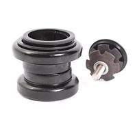 KHE M-WAVE BMX Juego de dirección 1 1/8" Negro 7005 Aluminio | Semi-sellado, 34 mm, con garra, rodamientos endurecidos, 138 g