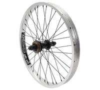 KHE Prism BMX Rueda trasera de 20 pulgadas - Plata - Eje 14 mm - Piñón libre 16T - 36H - 7005 Aluminio Llanta 38 mm - Bicicleta BMX Trasera
