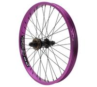 KHE Prism BMX Rueda trasera de 20 pulgadas - Púrpura - Eje 14 mm - Piñón libre 16T - 36H - 7005 Aluminio Llanta 38 mm - Bicicleta BMX Trasera