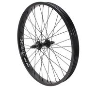 KHE Prism - Rueda delantera BMX de 20 pulgadas, eje de 10 mm, llanta de doble cámara de 38 mm, aluminio 36H, 7005, color negro