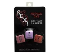 Kheper Games Dados Metálicos Sexuales Multicolor One Size