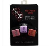 Kheper Games Dados Metálicos Sexuales Multicolor One Size
