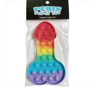 KHEPER GAMES Pop-It multicolor en forma de pene - juguete antiestrés portátil