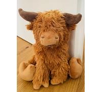 Khevga Tope de puerta de tela, 1 kg, 23 cm de alto, diseño rústico, decoración para salón, oficina y habitación infantil, color marrón