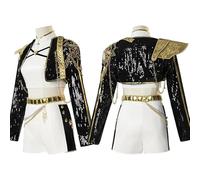 KHHK Disfraz Demon Huntt X Niña, Ruumi Miira Zooey Golden Canción Guerreras Pop Costume Traje Disfraces Cosplay Para Halloween Carnaval Fiesta de Navida (Adult-A,2XL)