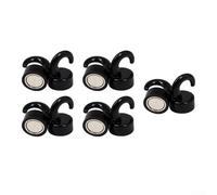 KHIronHive 10 ganchos magnéticos fuertes, 12 x 18 mm, ganchos magnéticos ABS blancos para nevera, oficina, cocina, superficies de metal, almacenamiento resistente para llaves, toallas, bolsos