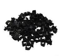 KHIronHive 100 unids coche cableado arnés sujetador plástico cable Clip Tie Wrap abrazadera kit para auto ruta de alambre fijo soporte 11mm tamaño agujero negro interior exterior accesorios