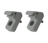 KHIronHive 2 unids parasol soporte para Fiat para Grande Punto, ABS gris coche parasol Clip, OEM 735478275 7355399311