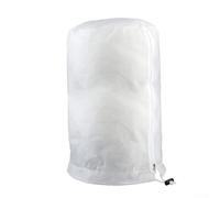 KHIronHive Bolsas de protección contra heladas no tejidas para plantas al aire libre con cordón o cierre de cremallera, cubiertas aislantes blancas para proteger contra el clima frío (B)