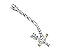 KHIronHive Boquilla de espuma de acero inoxidable para limpiador de alta presión, accesorio de conmutación de salida de agua ajustable, dispersión eficiente de detergente, modo dual para vehículos