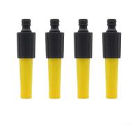 KHIronHive Boquilla de pulverización ajustable, paquete de 4, conector de manguera de jardín de plástico con sistema de conexión rápida, adaptador de grifo versátil para lavado de automóviles y