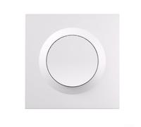 KHIronHive Carcasa inteligente del interruptor de pared para E1GSL ZBMINIL2 No necesita cable neutro Recinto de clip para cajas de conexiones redondas de tipo 86 y UE Ultra Slim Material de PC blanco