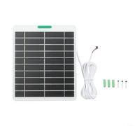 KHIronHive Cargador de panel solar de 5 W para timbre Ring Video Doorbell 4/3/3 Plus 2 monocristalinos para cámara de seguridad con cable, resistente a la intemperie, kit de energía exterior de larga