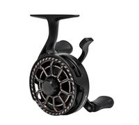 KHIronHive Carrete de pesca en hielo para pesca de invierno en aguas profundas, rodamientos de metal 3+1, sistema magnético de descenso lento, engranajes de latón, carrete de aluminio CNC, zurdos o