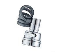 KHIronHive Extensor de grifo con 3 modos de pulverización, pulverizador retráctil para fregadero, flujo aireado antisalpicaduras para cocina, baño, jardín, adaptador fácil de instalar, plateado (1