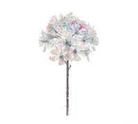 KHIronHive Flores artificiales de hortensias para decoración del hogar, centros de mesa de boda, adornos de fiesta de Navidad, Pascua, arreglo floral realista de seda falsa (blanco)