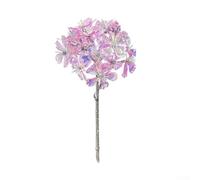 KHIronHive Flores artificiales de hortensias para decoración del hogar, centros de mesa de boda, adornos de fiesta de Navidad, Pascua, arreglo floral realista de seda falsa (rosa)