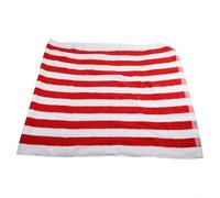 KHIronHive Funda para silla de salón de algodón a rayas con bolsillo para playa y piscina, toalla de algodón puro en gris, rojo, azul y negro, lavable a máquina, accesorio para muebles de exterior (C)