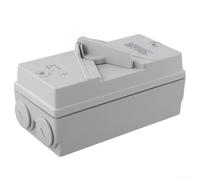 KHIronHive Interruptor de desconexión de 3 polos 35A 110-440V IP56 Aislador impermeable con contactos de plata para agricultura industrial solar Uso al aire libre Caja blanca del interruptor del ABS