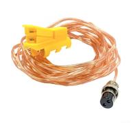 KHIronHive Interruptor de línea de control de soldadura con conector de aviación para soldador de argón 220 V, cable de pedal de contacto de cobre, conjunto de interruptor integrado, longitud flexible