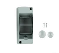 KHIronHive IP65 Caja de distribución de disyuntor impermeable Panel eléctrico de plástico ABS para 2-4 maneras Cubierta transparente Montaje en pared Recinto para el hogar Para Hotel Tienda Interior