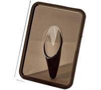 KHIronHive Jarrón de acrílico transparente para plantas de cultivo de agua, contenedor decorativo moderno de doble propósito con base gris, soporte de exhibición minimalista para el hogar y jardín